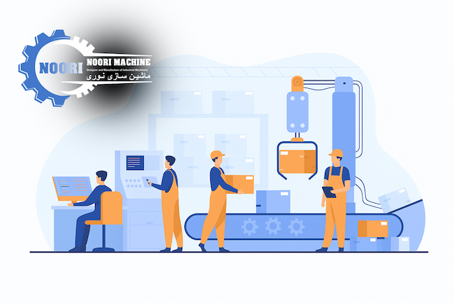 Process of Machinery in NooriMachine Factory لوگو مراحل ساخت ماشین سازی نوری