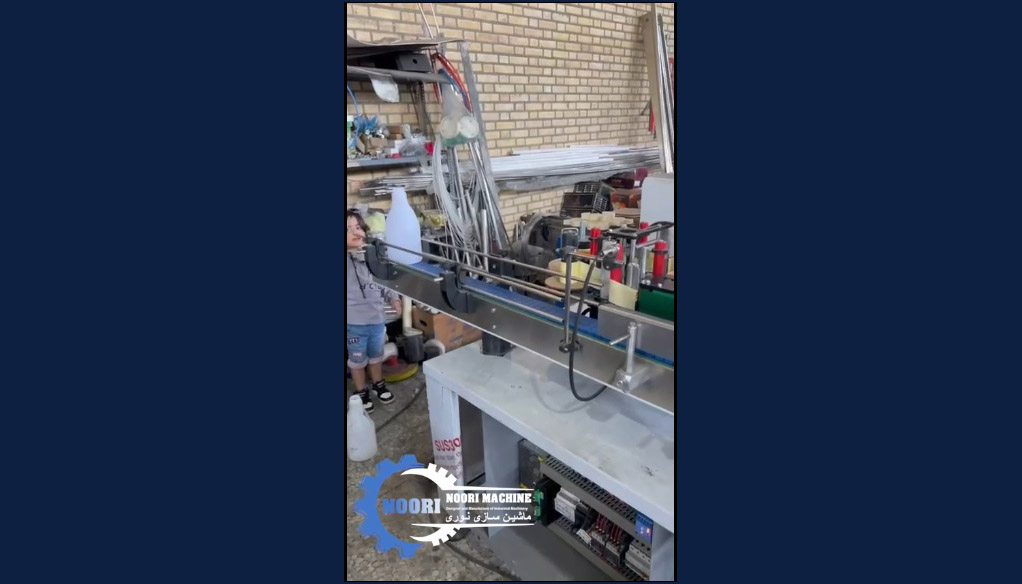 Labeling Machine Adhesive test 2 ویدئو نمونه تست دستگاه لیبل زن پشت چسب دار